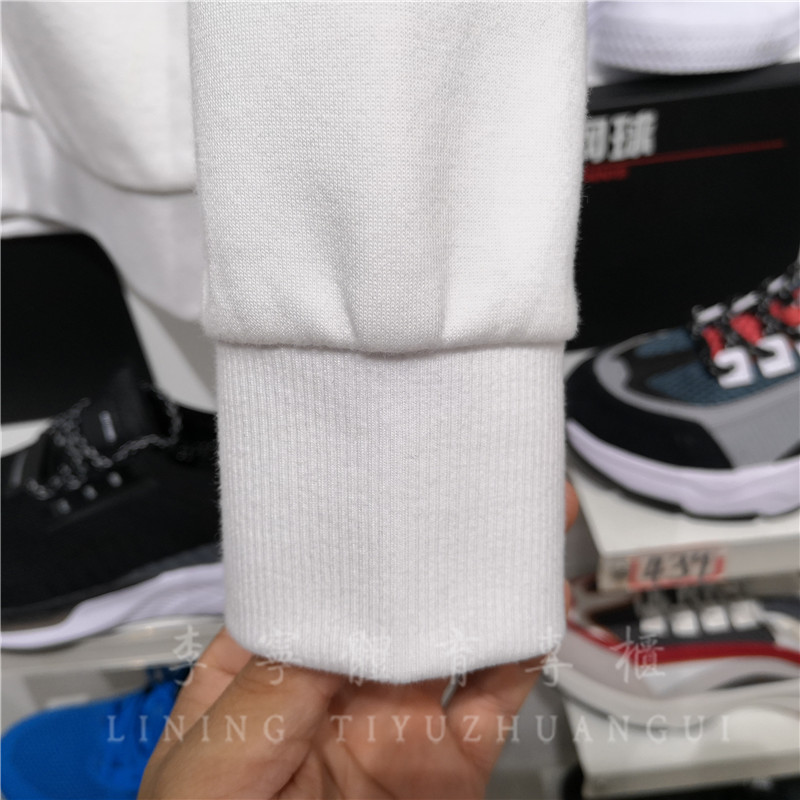 Li Ning 2019 Fall Wade Way Series Quần áo thể thao nam Áo thun cổ tròn Áo choàng không cổ AWDP491 - Thể thao lông cừu / jumper áo hoodie nữ đen
