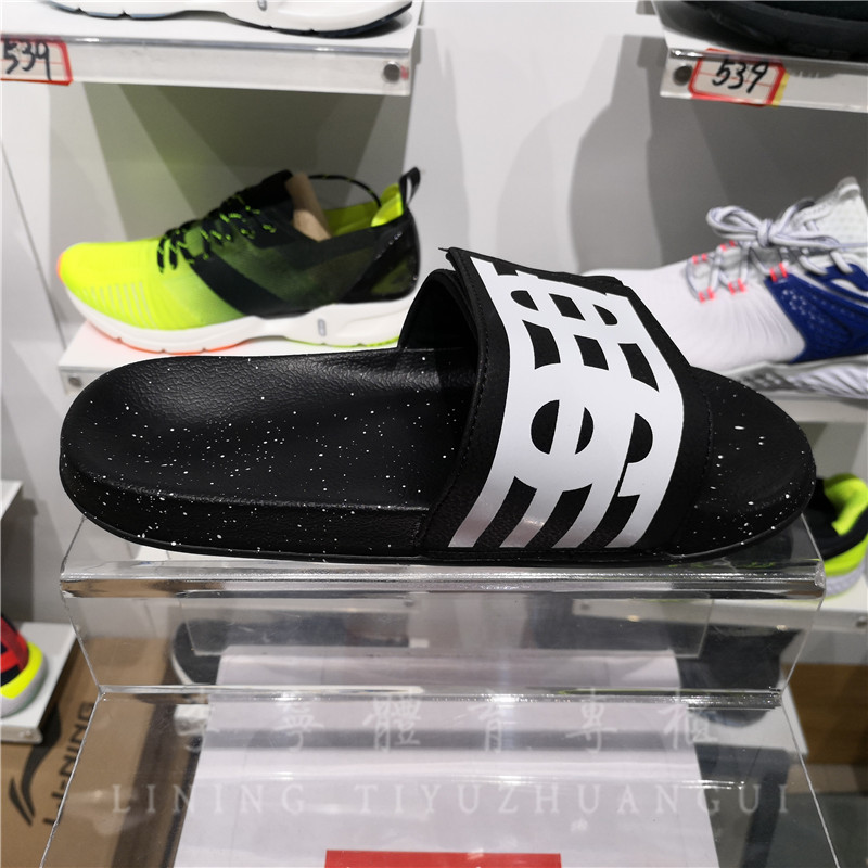 Dép nam Li Ning nam giản dị 2019 hè mới xu hướng Dép Velcro Mickey AGAP001 / 004 - Dép thể thao dép doctor