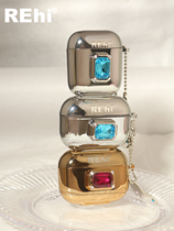 Pick up on the ground with Rehi magic treasure box airpods protective cover three generations pro2 Apple wireless bluetooth metal diamond earphone set