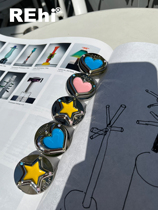 Pick up REhi on the ground a shining heart x color light star original metal mobile phone airbag bracket telescopic bracket