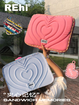 Pick up on the ground and use Rehi to launch a love computer bag 14-inch Macbook notebook liner bag original 16-inch