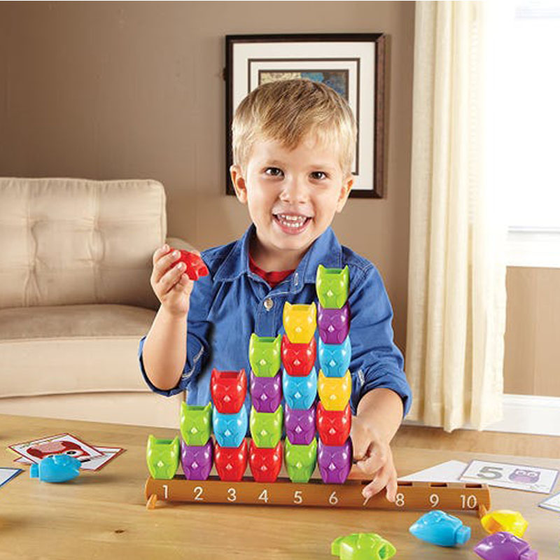 U.S. Import Kindergarten Early Teach Children Puzzle Math Math Cat Owl Toys Mathematical Enlightenment Cognition Parenting