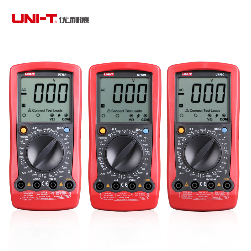 Ulid Digital Multimeter High Precision Electrician Maintenance Almighty Watch UT58A UT58A UT58B UT58B UT58C UT58D