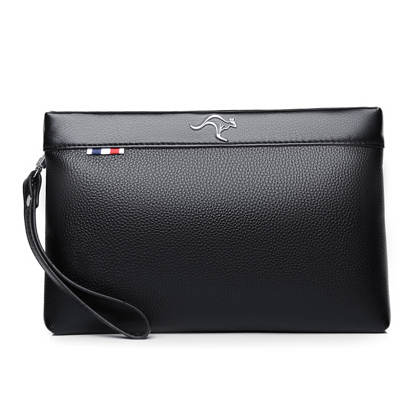 New Men's Large Handbag Fashion New Clutch Bag Casual Envelope Clutch Bag Soft Side Large Capacity Multi-Card Slots
