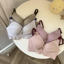 Breast-feeding lingerie female large code coalestation anti-sagging upper holding type feeding front opening buckle large breasted postpartum thin bra bra