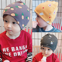 Single-layer thin spring summer and autumn cotton children's hat for boys and girls pullover cap baby tire cap baby knit cap