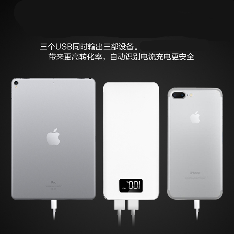 [Pattern] LOGO tùy chỉnh quà tặng dung lượng cao có thể sạc lại kho báu M20000 mAh cầm tay người phụ nữ quyền lực điện thoại di động - Ngân hàng điện thoại di động sạc dự phòng pisen 10000mah