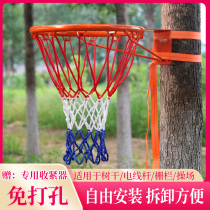 Punch-free basketball frame adult standard hoop childrens wall-mounted outdoor shooting rack indoor portable home basket