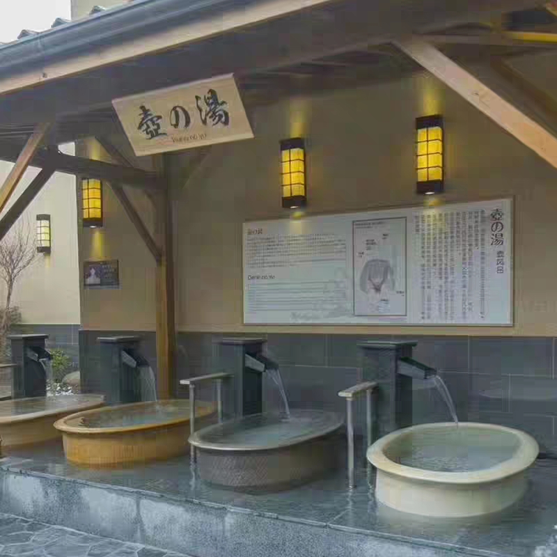 Heyi hot spring health bath tub Japanese and Korean bath tub ceramic bathtub high-end club hot spring bath tub