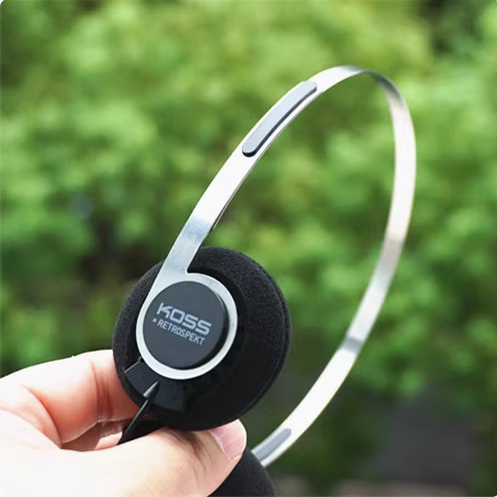 Nostalgic 80S Classic Over-Ear Headphones, the King of the Era, Koss Vintage Stock, Retro Old-Style Steel Wire Small Over-Ear Headphones