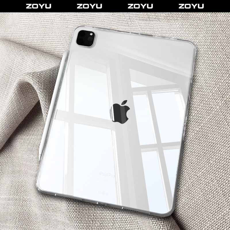 Zoyu New Model iPad Protective Case Air5 Cover 678 Apple iPad Pro Lightweight Tenth Generation 11 Tablet Air4 Transparent iPad 9 No Pen Slot Seventh Generation 8 Anti-Drop Mini7 Single Case Anti-Bend 12