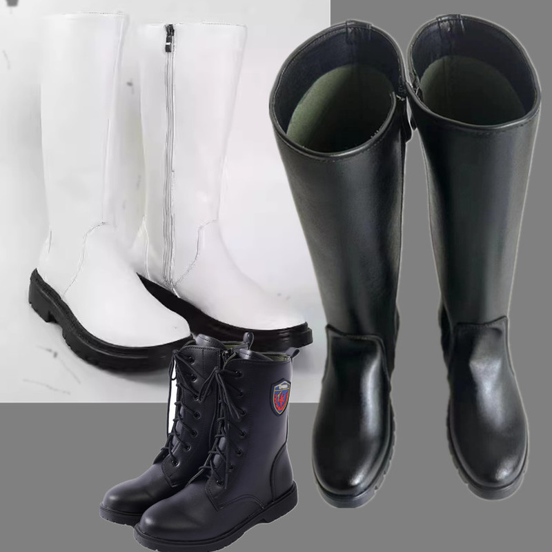 Martin Boots for Men and Women 2025 New Autumn and Winter Long Boots Men's and Women's British Style Thick-Soled Work Boots Flag-Raising Boots Martin Boots for Men and Women 2025 New Autumn and Winter Long Boots Men's and Women's British Style Thick-Soled Work Boots Flag-Raising Boots