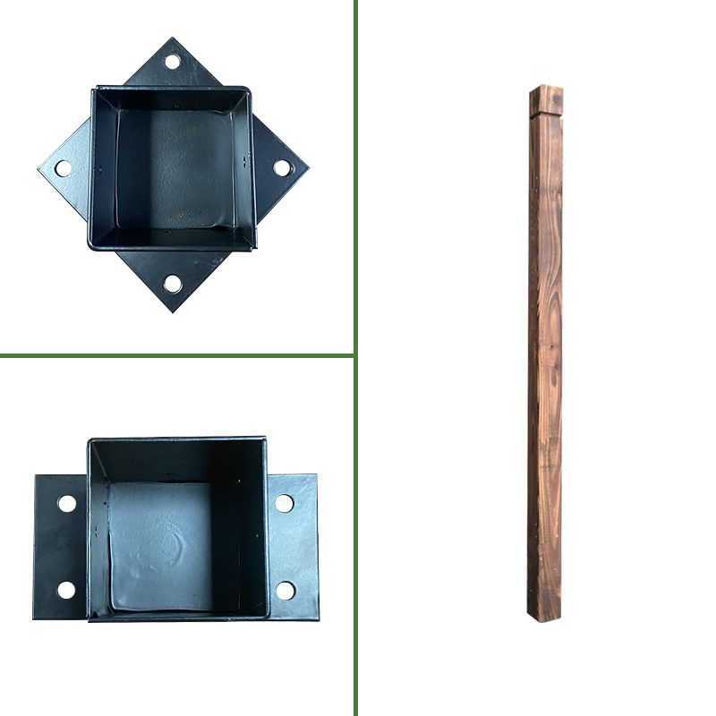 Charring Embalming Wood Family Gardening Garden Furnishing Wood Grid Fence Post Wood Pile Grid Mesh Sheet Accessories