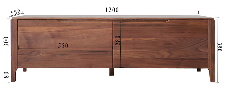 Có được xây dựng giữa các đồ nội thất bằng gỗ óc chó màu đen Bắc Âu, rắn gỗ bàn cà phê đơn giản cá tính tích cực và tiêu cực Bốn ngăn kéo phòng khách đa năng - Bàn trà bàn uống trà