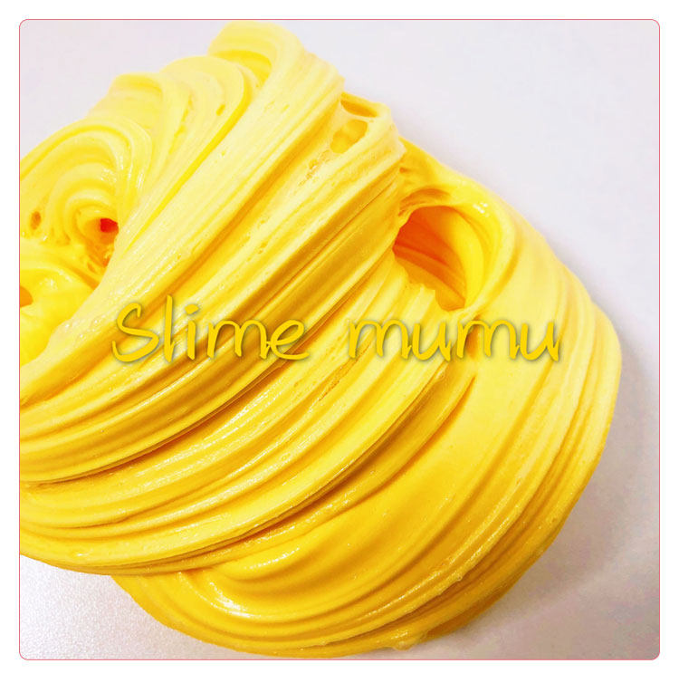 Пластилин 木木史莱姆slime定制香蕉芝士黄油泥可以起大的起泡胶橡皮泥 OTHER
