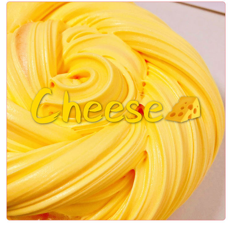 Пластилин 木木史莱姆slime定制香蕉芝士黄油泥可以起大的起泡胶橡皮泥 OTHER