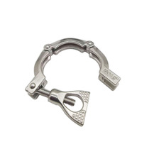 304 stainless steel precision cast sanitary grade three-section clamp powerful heavy-duty chuck three-section clamp pipe clamp pipe clamp