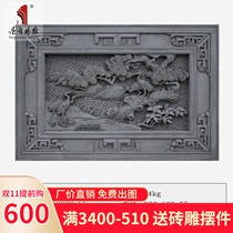 Tang language brick carving wall decoration Songhe map ancient relief factory exterior decoration relief outdoor ornaments