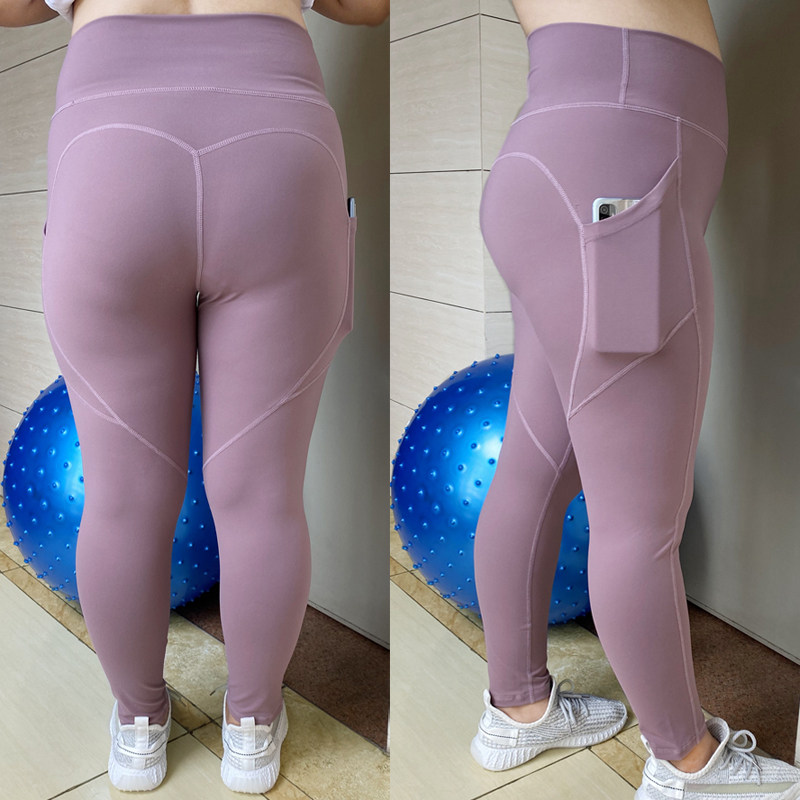 2023 Summer Plus Size Yoga Pants Female 200 Jin Hip Lifting Fitness Pants Quick Dry Leggings High Waist Honey Hip Running Pants