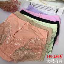 Lace underpants lady underpants 200 kg fat mm weight and add sexy triangle pants to breathable