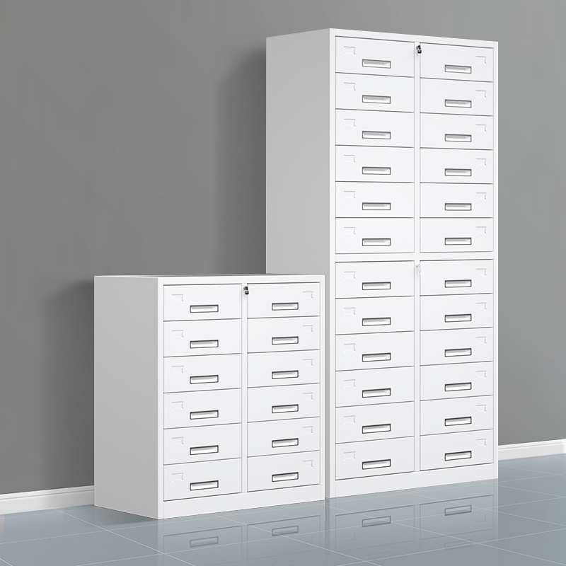 Office Multi Bucket Sheet Iron Filing Cabinet Drawer 24 Fighting Financial Bills Credential Archives Information with lock containing cabinet