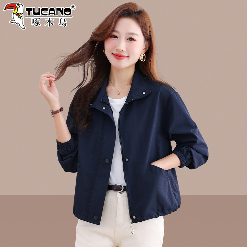 Woodpecker Short Jacket 2026 New Model This Year's Popular Hot Item Spring and Autumn Mom's Loose Jacket Casual Top
