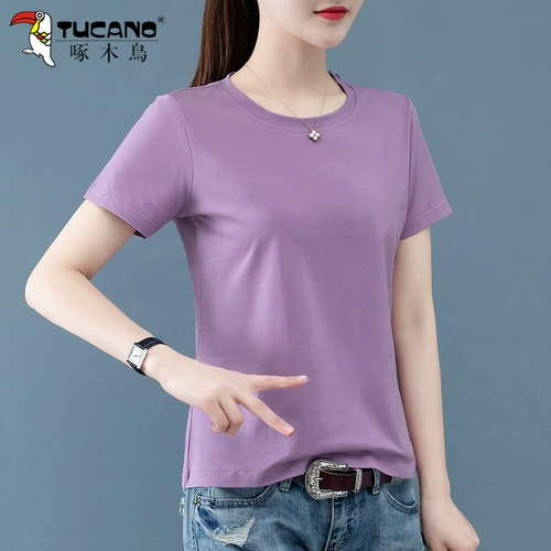 Летняя хлопковая футболка с коротким рукавом для матери, большой размер, свободный крой, 2024 года, по фигуре