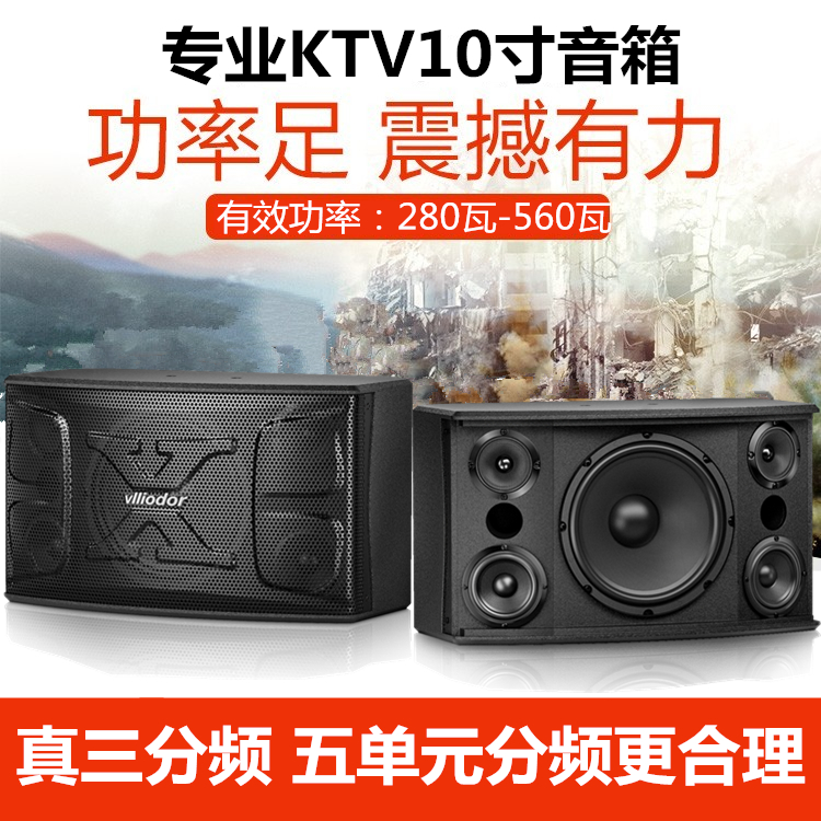 Professional Karaoke Card Bag Speaker 10 Inch High Power Home KTV Triple Frequency Division 5 Unit Sound Passive Speaker