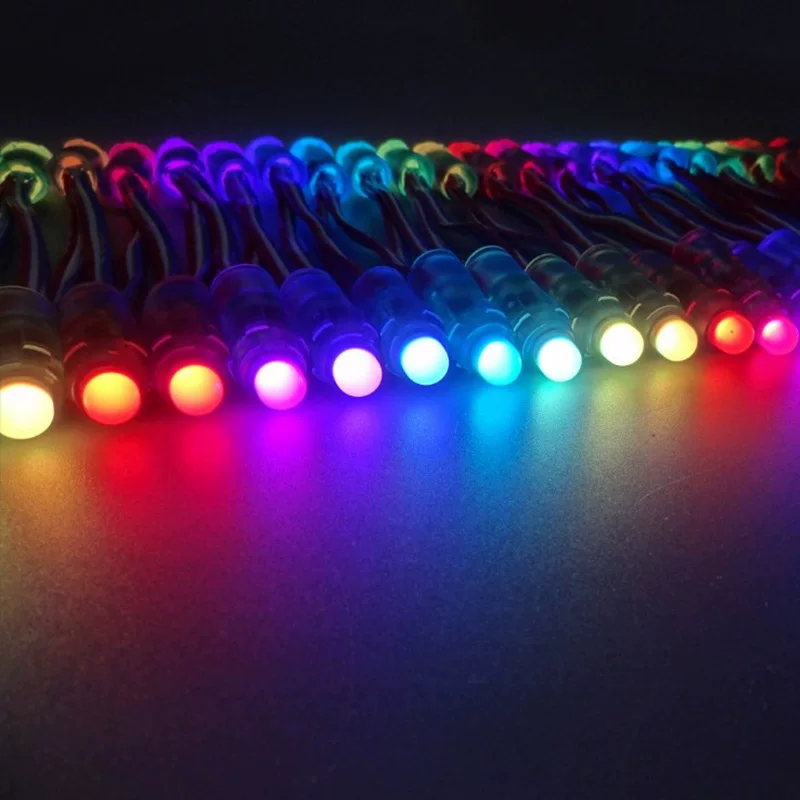 LED-фантомные огни WS 2811 уличного назначения водонепроницаемость DC5V точечный источник света светодиодные гирлянды полного кадра