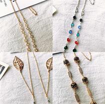 korean retro sunglasses chain net red with