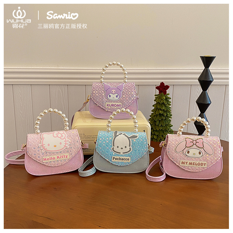 Hello Kitty Children's Bag Princess Handbag Crossbody Small Bag Doll Coin Purse Pochacco Girl Baby Cute Kuromi