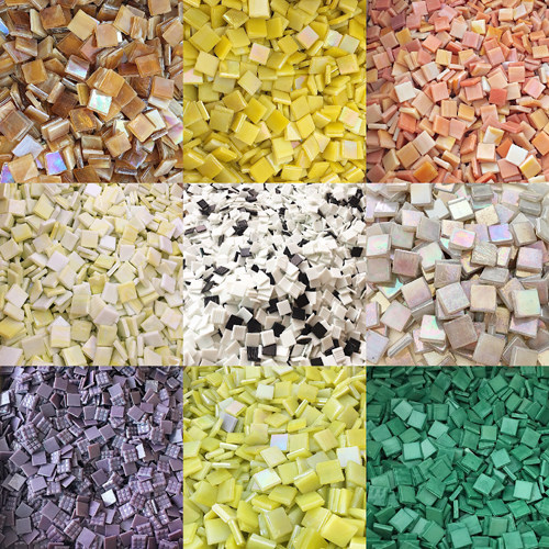 The Yuessen Live mosaic DIY materials) Ice Porcelain Jade New Color Interest Class Activities Teaching Creative Craftsmanship