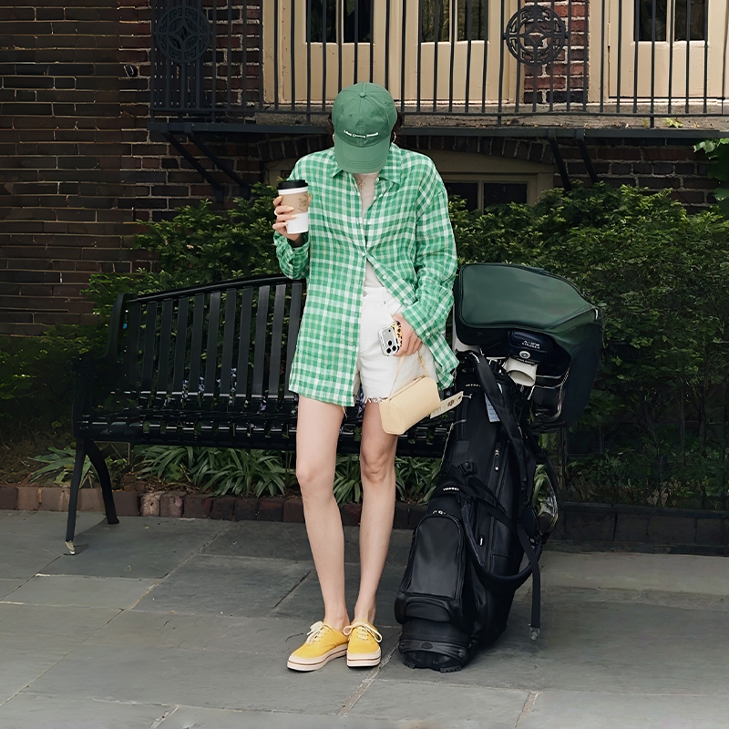 Le Samedi【Xia Yu Green】Comfortable Linen Slit Silhouette Set for Women, Relaxed Shirt Two-Piece Set Le Samedi【Xia Yu Green】Comfortable Linen Slit Silhouette Set for Women, Relaxed Shirt Two-Piece Set