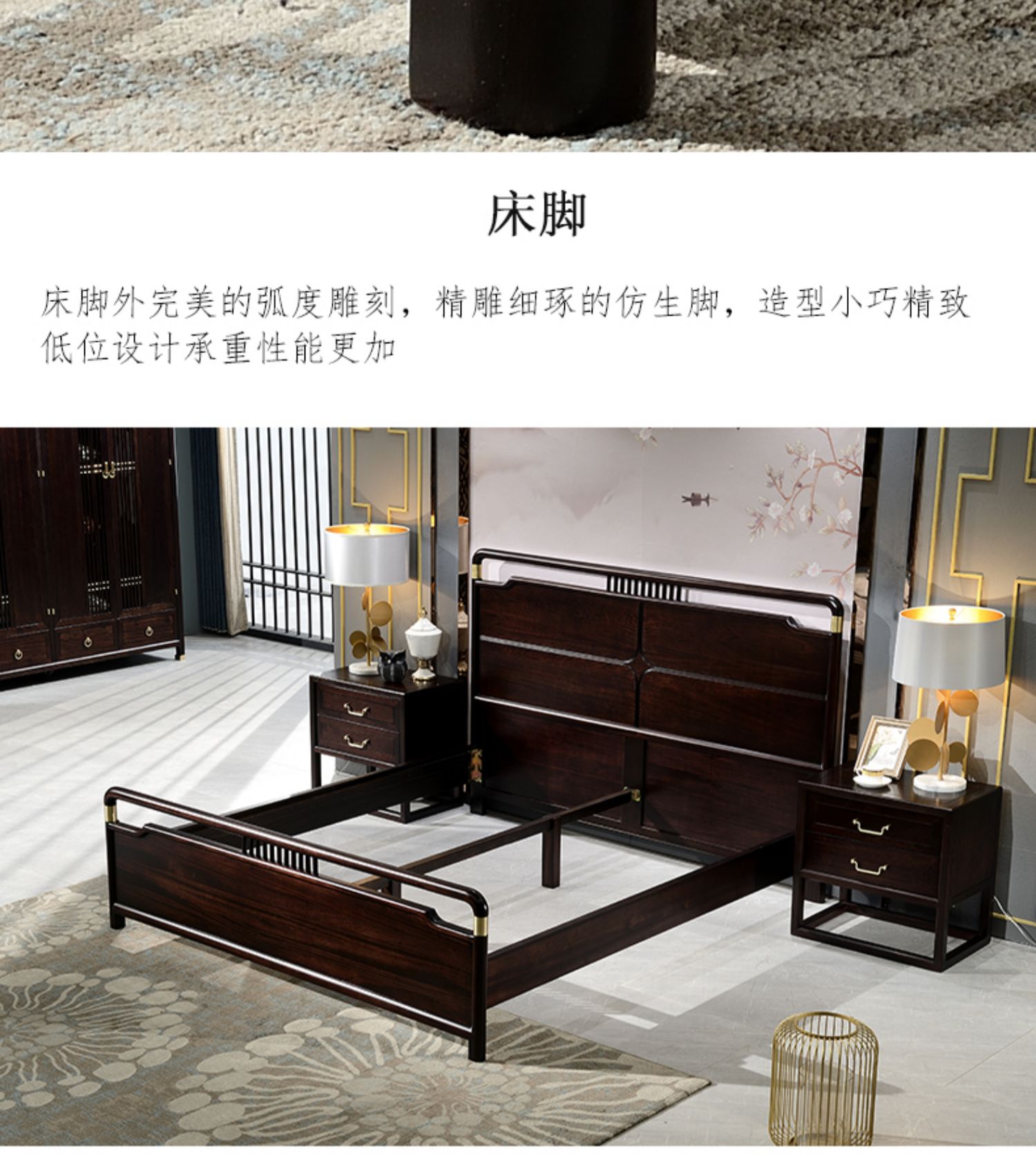 Yi Baijia Giường ngủ hiện đại mới của Trung Quốc - Giường giường có hộc tủ