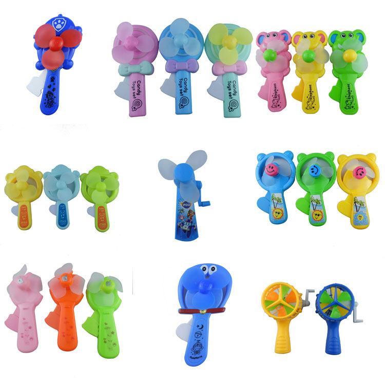 Multi-hand press fan CHILDREN PLASTIC TOY BABY HAND TAKE MINI SMALL FAN ENVIRONMENTALLY FRIENDLY MANUAL PORTABLE