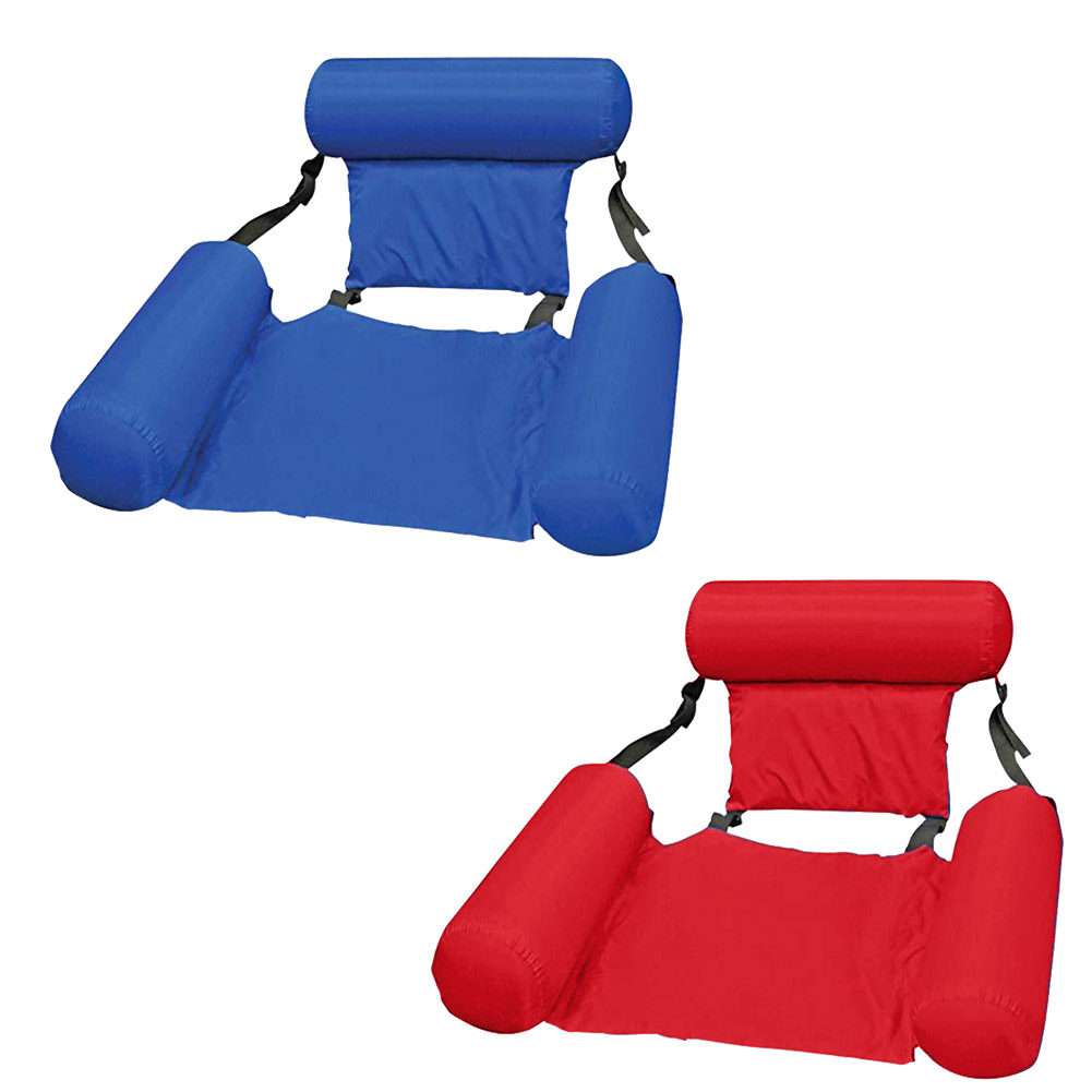 Summer Inflatable Floating Row Backrest Air Mattress Bed