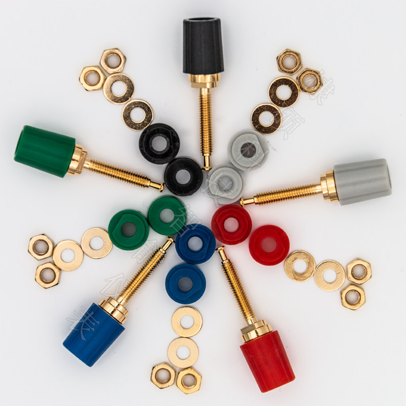 Meter Use post head Banana socket Telluric Copper Red Copper TBP2 Low Heat Potential Compatible 3770 Plated Real Gold