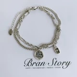 Браслет, высококачественный аксессуар, в корейском стиле, серебро 925 пробы