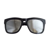 Детские серебряные черные солнцезащитные очки для мальчиков в стиле хип-хоп, зеркальный эффект