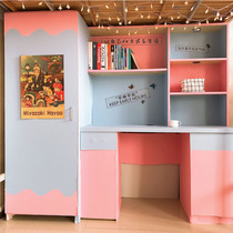 Morandi color wallpaper desktop stickers gray desk Net red wallpaper College student dormitory transformation good things for girls