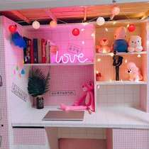 Dormitory self-adhesive wall stickers Insen students can tear waterproof and moisture-proof transformation Pink Room Girls