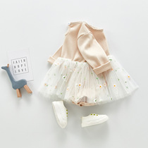 Newborn baby one-piece clothes 2020 baby girl baby long sleeve khaskirt bag fart khaynet dresses dress for autumn clothes