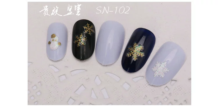 Nail Sticker Trang sức Nail Trang trí Trang trí DIY3D Stereo Bông tuyết Sticker Quang trị liệu Nail Ba Lan - Sơn móng tay / Móng tay và móng chân