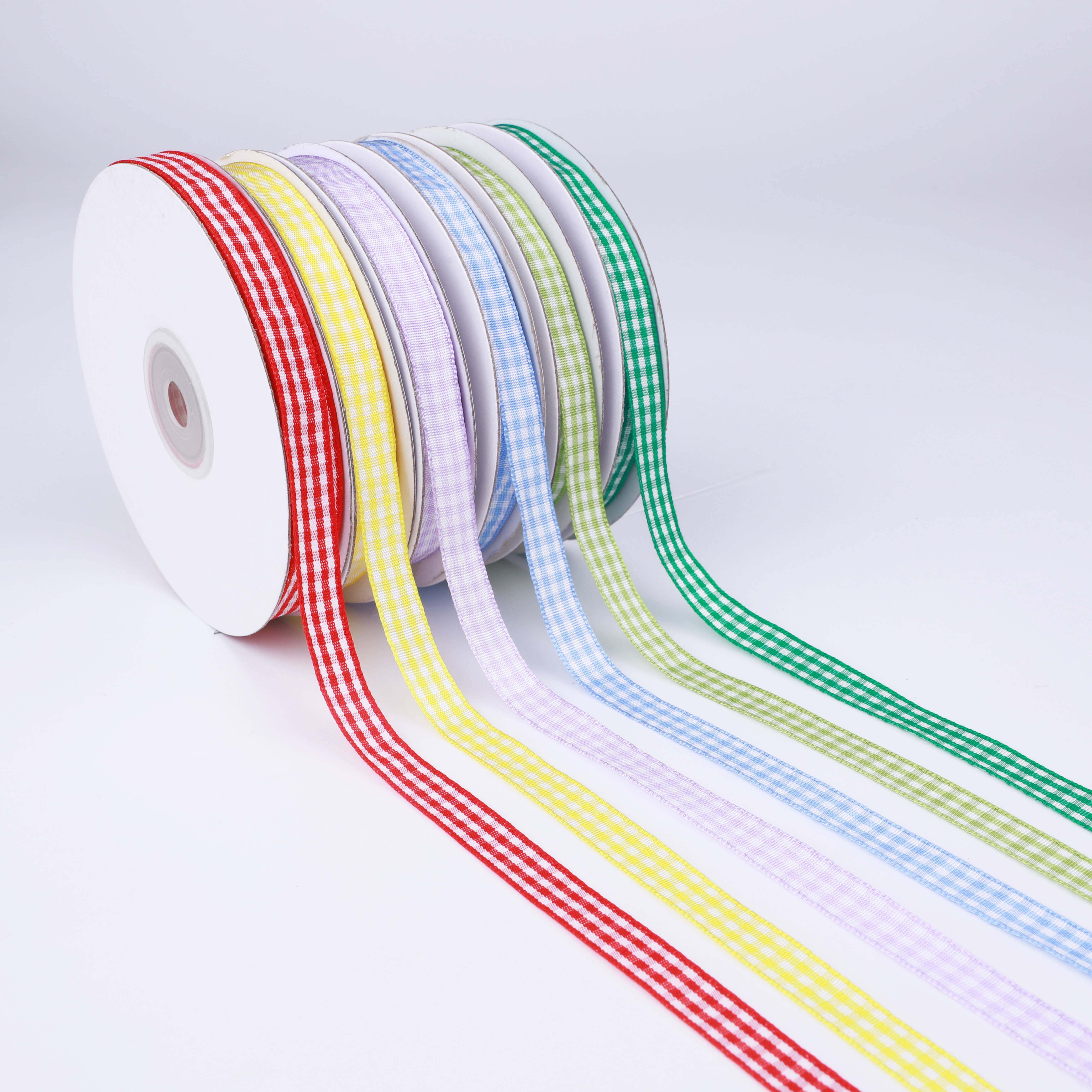 1cm grid flower silk with birthday cake baking gift box packing box silk ribbon-Taobao