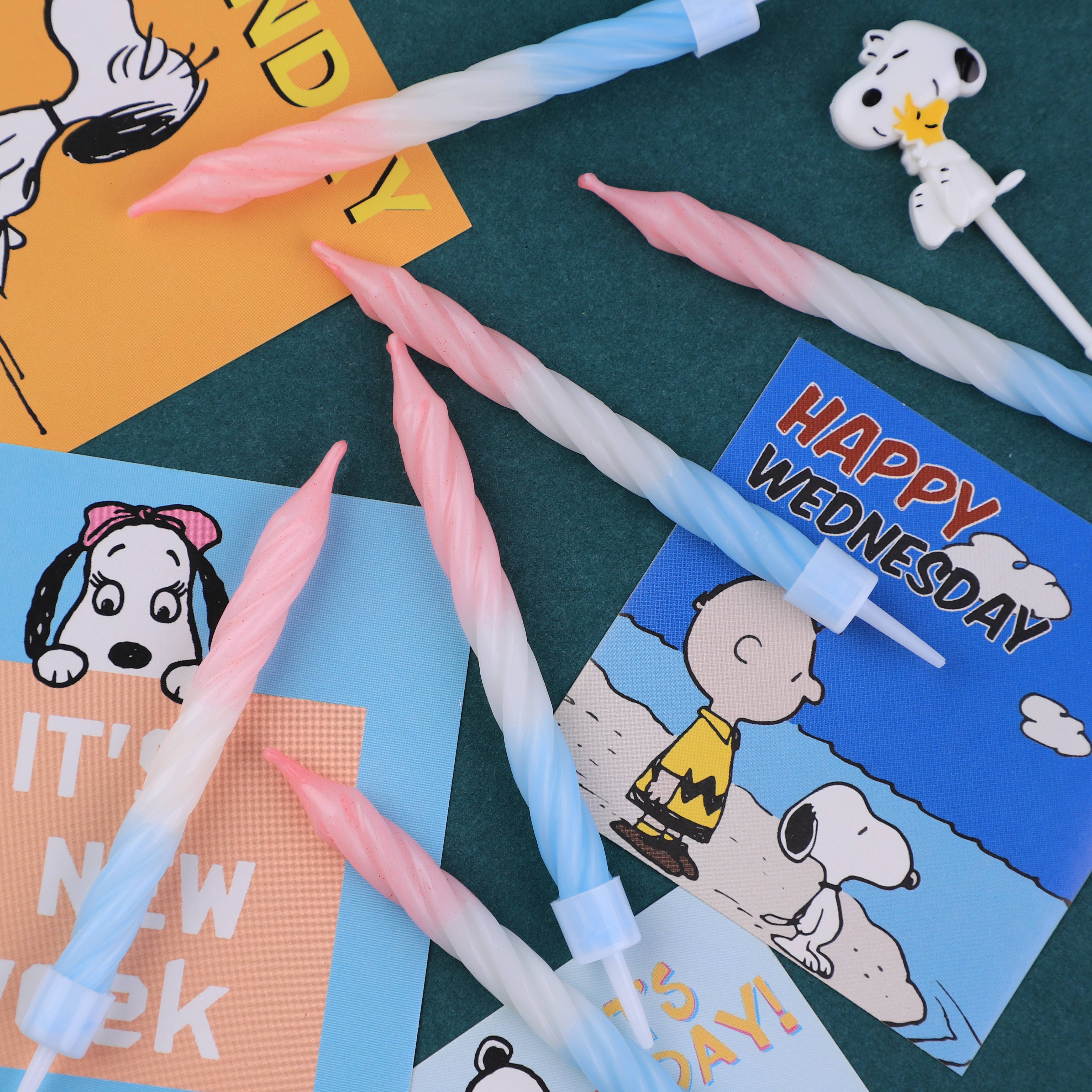 INS progressive spiral birthday cake decoration candle