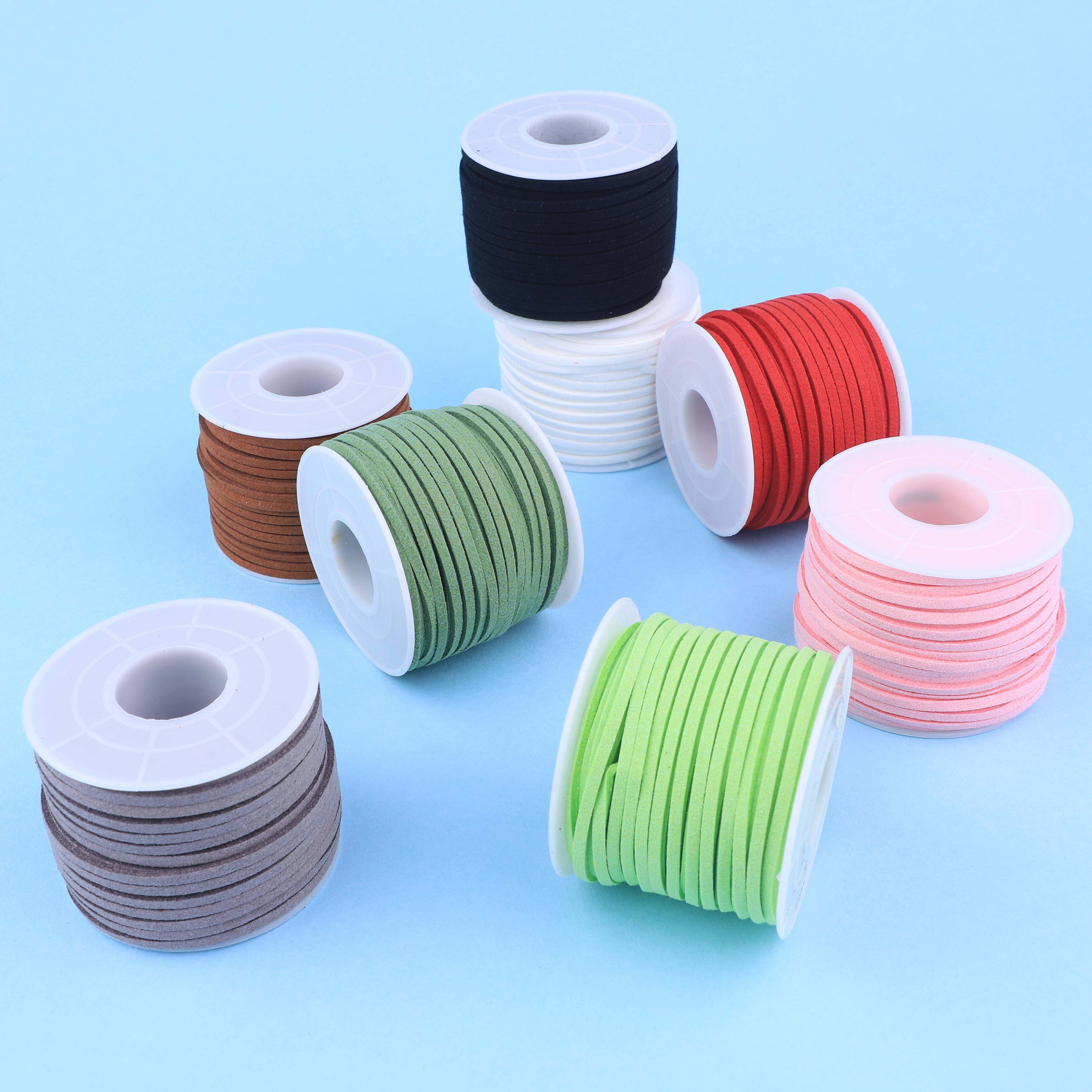 Small paper artisan Lilly box packing line with 3mm suede leather rope Deer Leather Rope Baking Packaging Wire Rope-Taobao