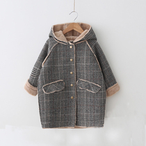 Next Music girl plus wool coat childrens coat plate coat in the gas of long cashmere male