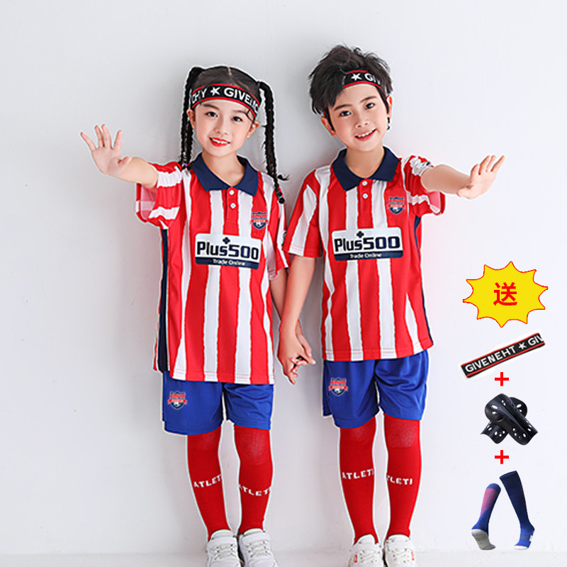 Next music Children's football suit suit Spring Summer elementary school children's performance training to serve male and female sports jerseys