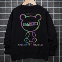 Next Music Boys Sweater thickness in 2021 in the elderly one-sleeved long sleeve childrens autumn and winter clothing