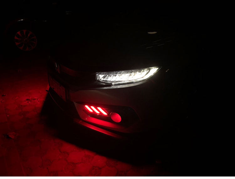 Suitable for 16-18 Honda Civic Daytime Running Lights, Special Modified Led Driving Lights and Bar Lights for Honda Civic